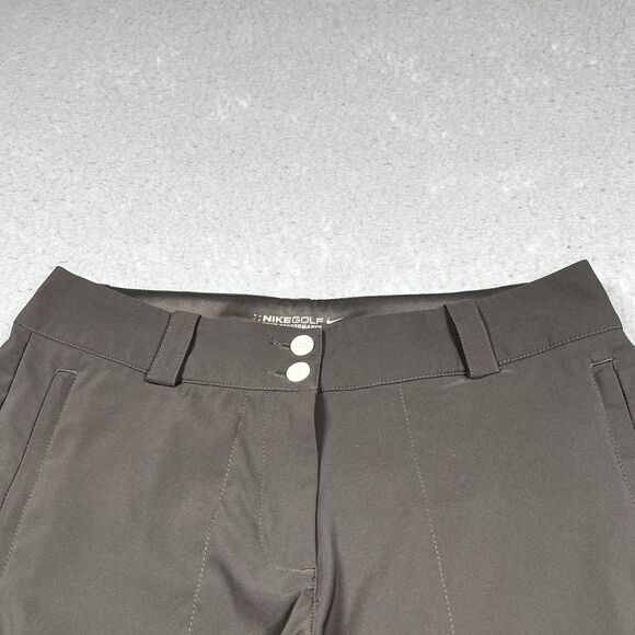 Nike Shorts Womens Size 4 Brown Golf Tour Performance Cargo Shorts Pockets - Picture 2 of 13